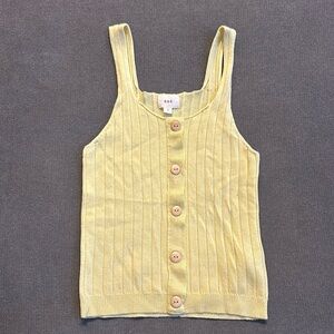 Yellow knit tank